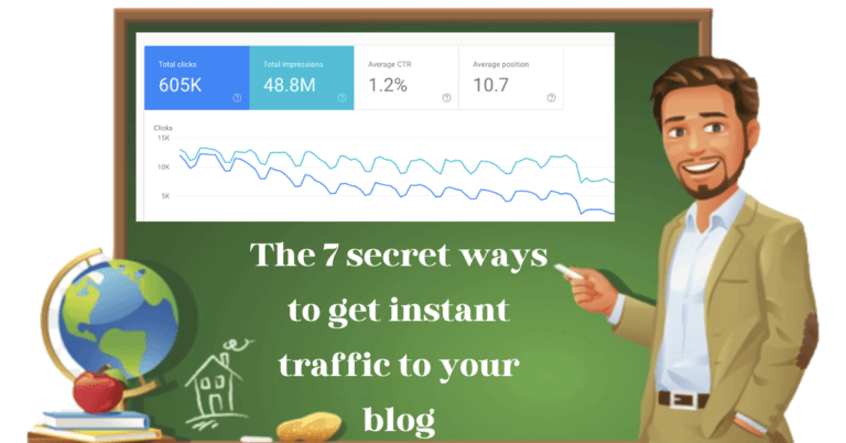 The 7 secret ways to get instant traffic to your blog