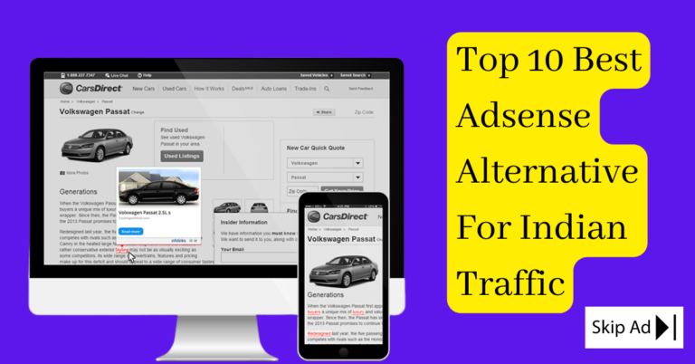 Top 10 Best Google Adsense Alternative For Indian Traffic